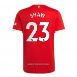 Maglia Manchester United Giocatore Shaw Home 2021 2022