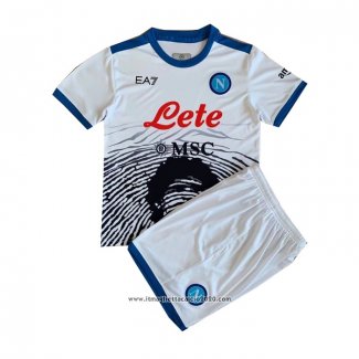 Maglia Napoli Maradona Special Bambino 2021 2022 Bianco