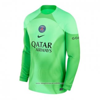 Maglia Paris Saint-Germain Portiere Manica Lunga 2022 2023 Verde