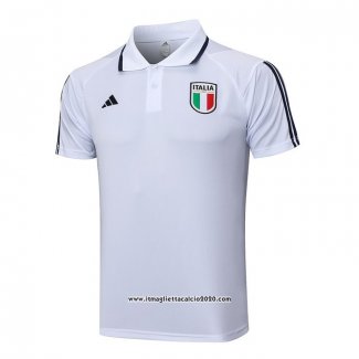 Maglia Polo Italia 2023 2024 Bianco