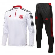 Tuta da Track Felpa Flamengo 2021 2022 Bianco