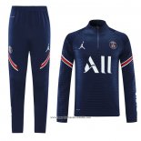 Tuta da Track Felpa Paris Saint-Germain 2021 2022 Blu