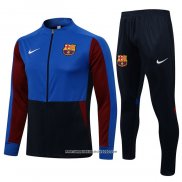 Tuta da Track Giacca FC Barcellona 2021 2022 Blu e Rosso