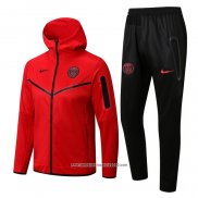 Tuta da Track con Capucha Paris Saint-Germain 2022 2023 Rosso