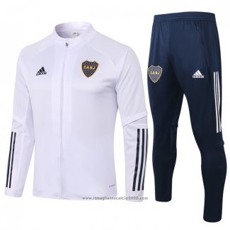 Tuta da Track Giacca Boca Juniors 2020 2021 Bianco