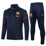 Tuta da Track Giacca FC Barcellona 2020 2021 Blu