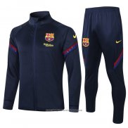 Tuta da Track Giacca FC Barcellona 2020 2021 Blu