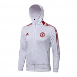 Giacca con Capucha Manchester United 2021 2022 Bianco