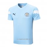 Maglia Allenamento Manchester City 2022 2023 Blu