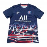 Maglia Allenamento Paris Saint-Germain 2020 2021 Blu