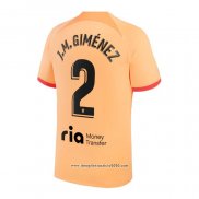 Maglia Atletico Madrid Giocatore J.M.Gimenez Terza 2022 2023