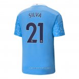 Maglia Manchester City Giocatore Silva Home 2020 2021