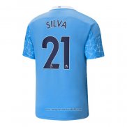 Maglia Manchester City Giocatore Silva Home 2020 2021