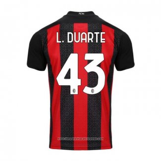 Maglia Milan Giocatore L.duarte Home 2020 2021