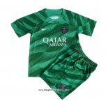 Maglia Paris Saint-Germain Portiere Bambino 2023 2024 Verde