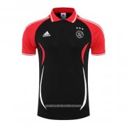 Maglia Polo Ajax 2022 2023 Nero e Rosso