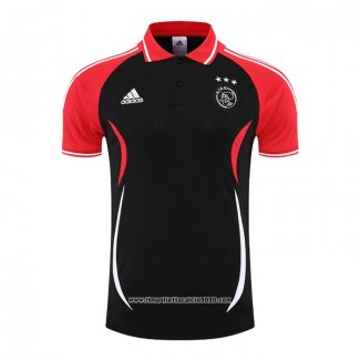 Maglia Polo Ajax 2022 2023 Nero e Rosso