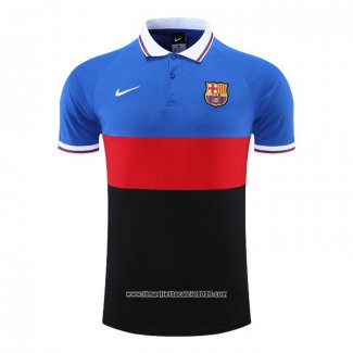 Maglia Polo FC Barcellona 2022 2023 Blu Rosso Nero