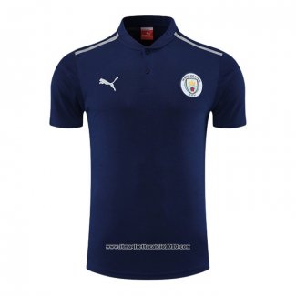 Maglia Polo Manchester City 2022 2023 Blu Marino