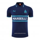 Maglia Polo Olympique Marsiglia 2022 2023 Blu Marino