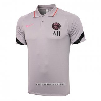 Maglia Polo Paris Saint-Germain 2021 2022 Grigio