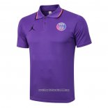 Maglia Polo Paris Saint-Germain Jordan 2021 2022 Purpura