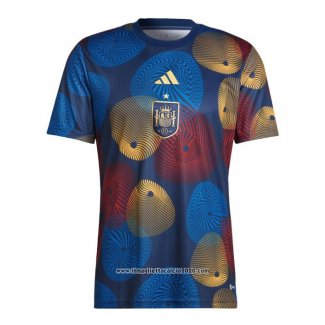 Maglia Prematch Spagna 2022 Blu