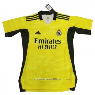 Thailandia Maglia Real Madrid Portiere 2021 2022 Giallo