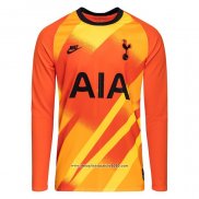 Maglia Tottenham Hotspur Portiere Manica Lunga 2020 2021 Arancione