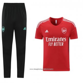 Tuta da Track Arsenal Manica Corta 2021 2022 Rosso