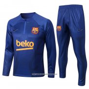 Tuta da Track Felpa FC Barcellona 2022 2023 Blu