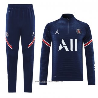 Tuta da Track Felpa Paris Saint-Germain Jordan 2022 2023 Blu