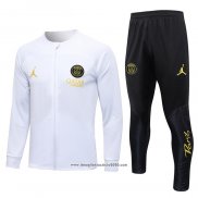 Tuta da Track Giacca Paris Saint-Germain Jordan 2023 2024 Bianco