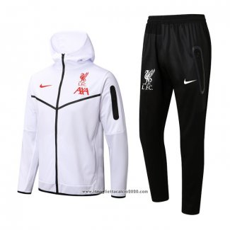 Tuta da Track con Capucha Liverpool 2022 2023 Bianco