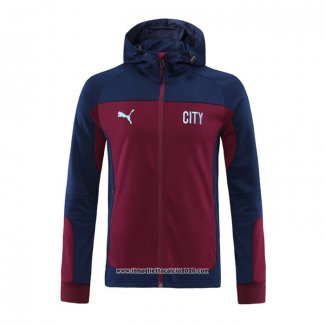 Giacca con Capucha Manchester City 2020 2021 Rosso