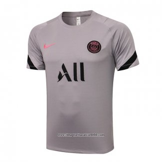 Maglia Allenamento Paris Saint-Germain 2021 2022 Grigio