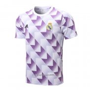 Maglia Allenamento Real Madrid 2022 2023 Bianco e Purpura