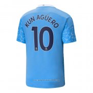 Maglia Manchester City Giocatore Kun Aguero Home 2020 2021