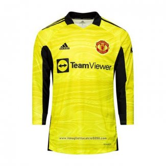 Maglia Manchester United Portiere Home Manica Lunga 2021 2022