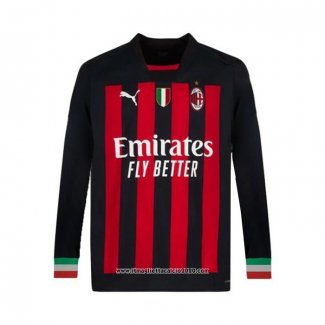 Maglia Milan Home Manica Lunga 2022 2023