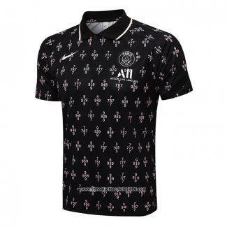 Maglia Polo Paris Saint-Germain 2021-2022 Nero