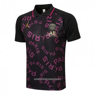 Maglia Polo Paris Saint-Germain Jordan 2021-2022 Purpura