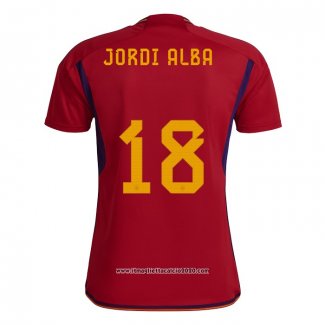 Maglia Spagna Giocatore Jordi Alba Home 2022