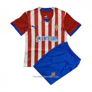 Maglia Sporting Gijon Home Bambino 2022 2023