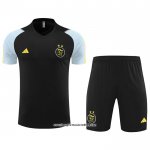 Tuta da Track Algeria Manica Corta 2023 2024 Nero - Pantalon Corto