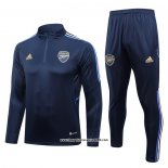 Tuta da Track Felpa Arsenal Bambino 2023 2024 Blu