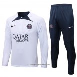 Tuta da Track Felpa Paris Saint-Germain 2022 2023 Bianco