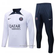 Tuta da Track Felpa Paris Saint-Germain 2022 2023 Bianco