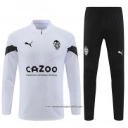 Tuta da Track Felpa Valencia FC 2022 2023 Bianco