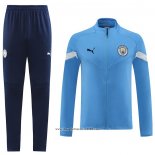 Tuta da Track Giacca Manchester City 2022 2023 Blu